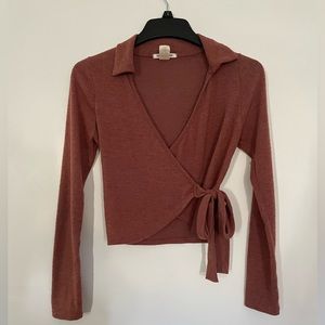 Wrap sweater